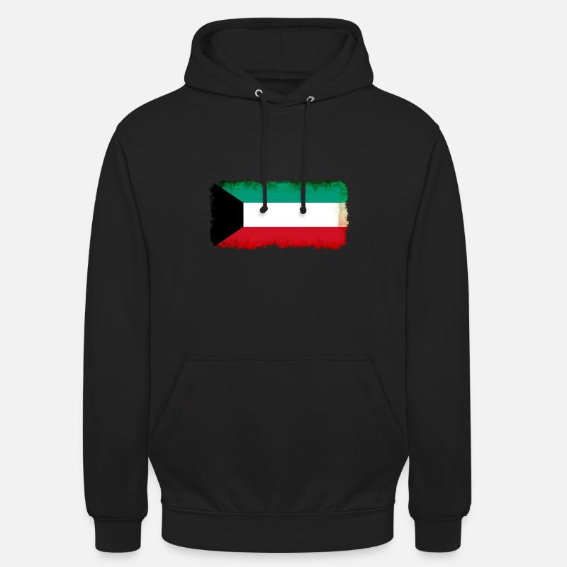 Le Koweït comme drapeau - Sweat-shirt à capuche unisexe - noir