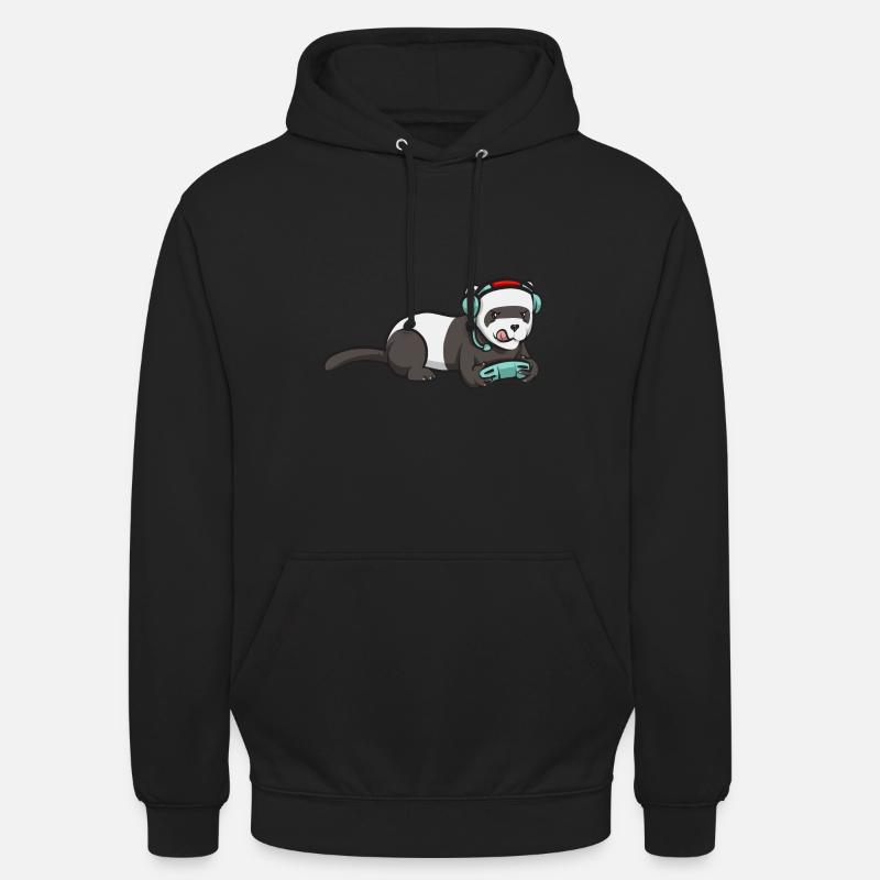 Frettchen Besitzer Frettchen - Unisex Hoodie - Schwarz