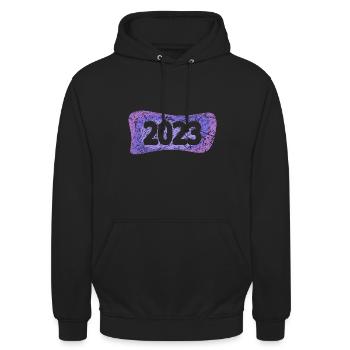 2023 - Unisex Hoodie - black - Front - Alina (178cm) & Michal (187cm)