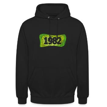 Retro 1982 - Unisex Hoodie - Schwarz - Vorne - Alina (178cm) & Michal (187cm)