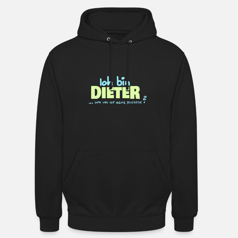 Dieter - Unisex Hoodie - Schwarz