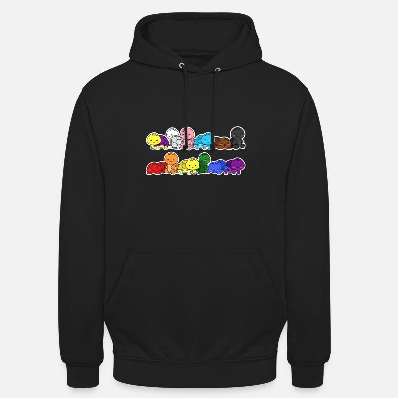 Tortues Flag Pride Progress - Sweat-shirt à capuche unisexe - noir