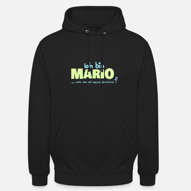 Cadeau pour Mario - Sweat-shirt à capuche unisexe - noir