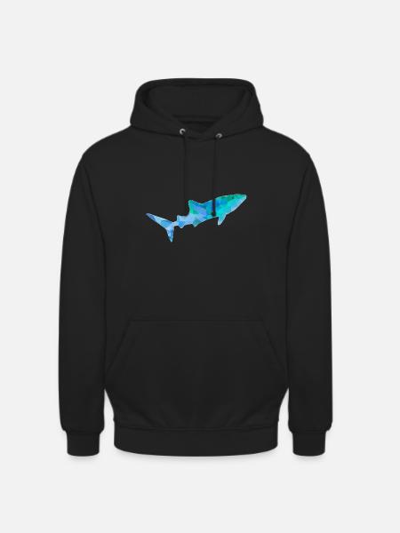 Walhai blau grün - Unisex Hoodie - Schwarz