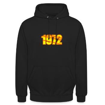 1972 - Unisex Hoodie - black - Front - Alina (178cm) & Michal (187cm)