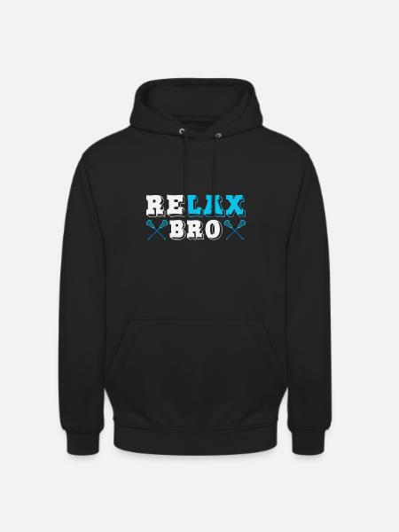 Realx Bro Lacrosse Player - Unisex Hoodie - black