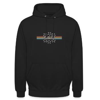 Bailey als Frauenname - Unisex Hoodie - Schwarz - Vorne - Alina (178cm) & Michal (187cm)