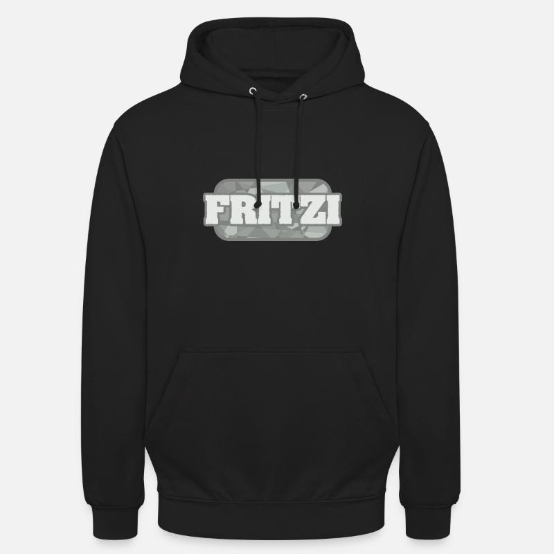 Fritzi - Sweat-shirt à capuche unisexe - noir