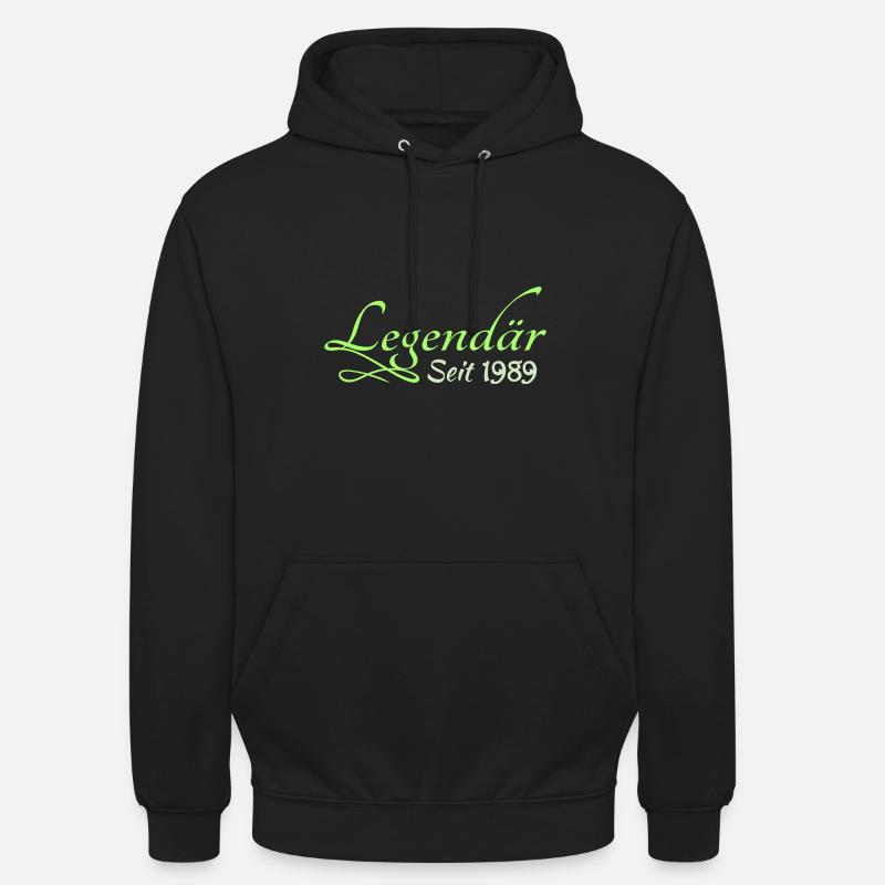 1989 - Sweat-shirt à capuche unisexe - noir