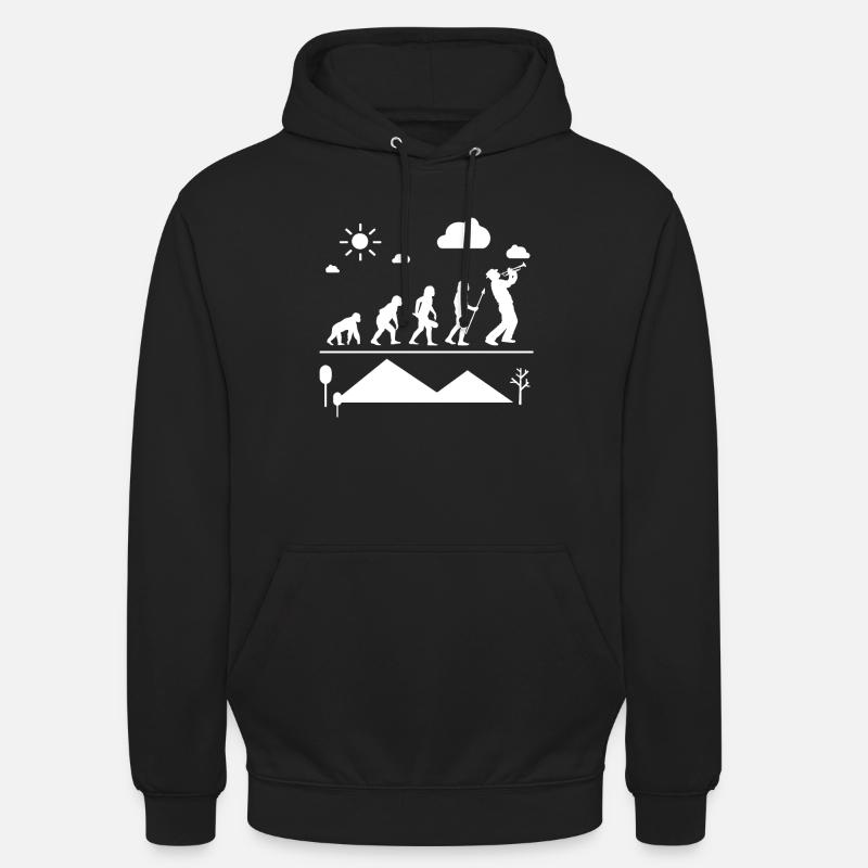 Trompette Trompette Evolution - Sweat-shirt à capuche unisexe - noir