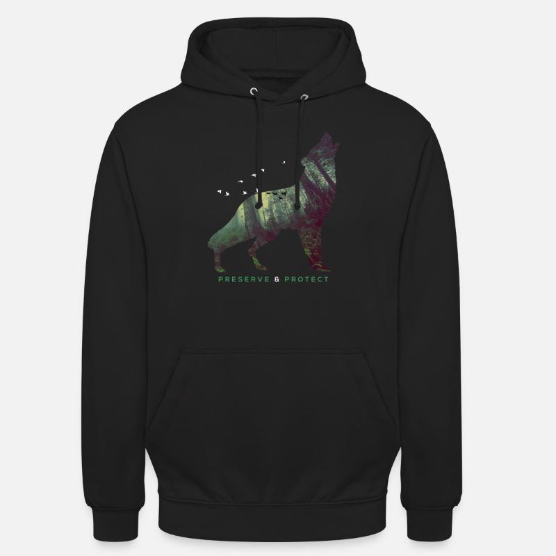 Préserver et protéger la protection du climat - Sweat-shirt à capuche unisexe - noir