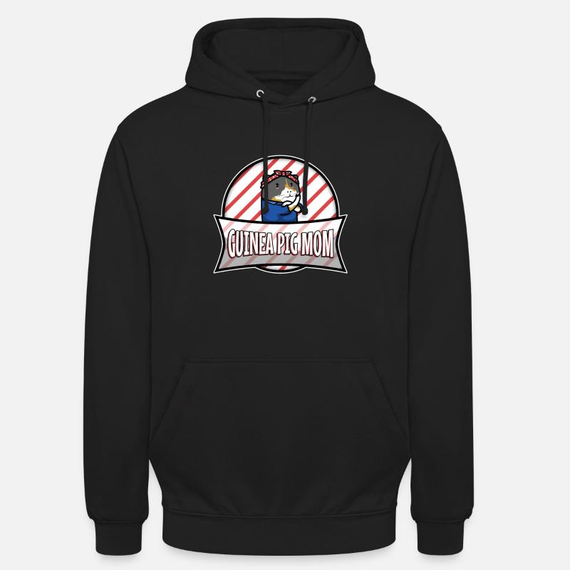 COCHON D’INDE MAMAN - Sweat-shirt à capuche unisexe - noir