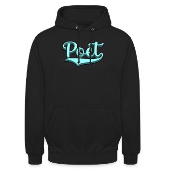 Retro Vintage Dichter Gedichte Schriftsteller - Unisex Hoodie - Schwarz - Vorne - Alina (178cm) & Michal (187cm)