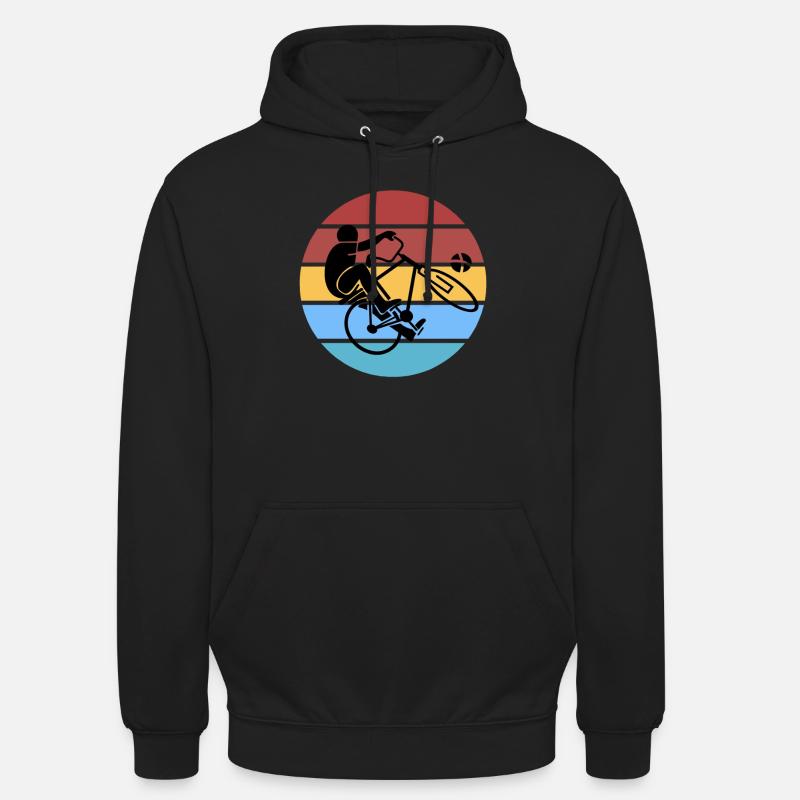 Balle de cyclisme - Sweat-shirt à capuche unisexe - noir