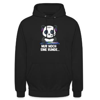 Gaming Panda - Computerspiele Videospiele - Unisex Hoodie - Schwarz - Vorne - Alina (178cm) & Michal (187cm)