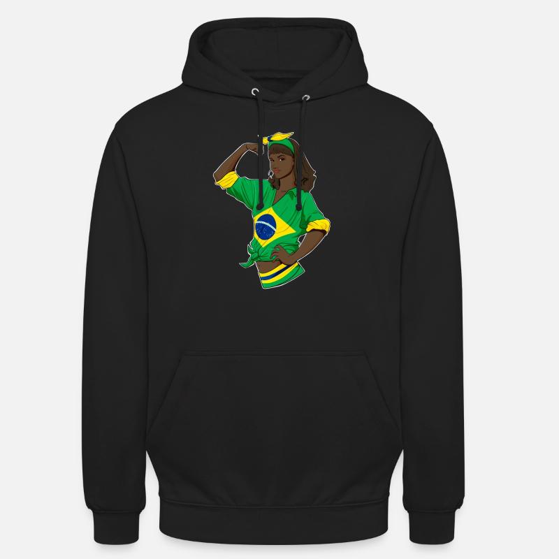 Fille brésilienne incassable I Héritage brésilien - Sweat-shirt à capuche unisexe - noir