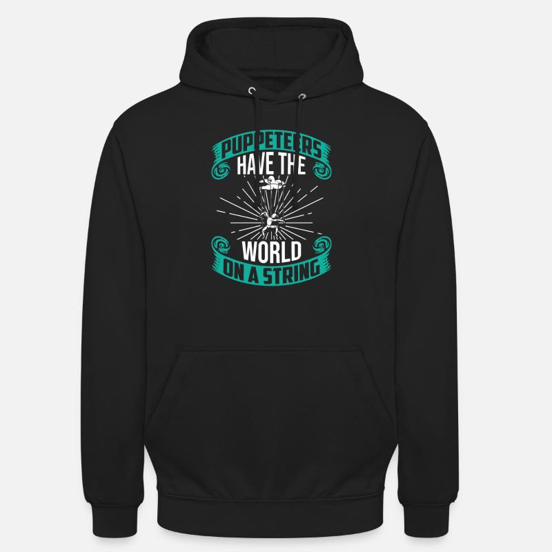 Ventriloques et marionnettes - Sweat-shirt à capuche unisexe - noir
