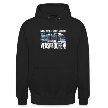 Straßenbahn Straßenbahnfahrer Tram Zug - Unisex Hoodie - Schwarz - Vorne - Alina (178cm) & Michal (187cm)