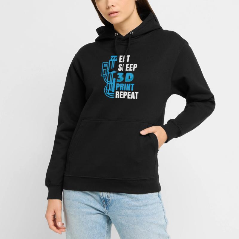 Impression d’imprimante 3D Impression 3D Model Builder Cadeau Sweat-shirt à capuche unisexe