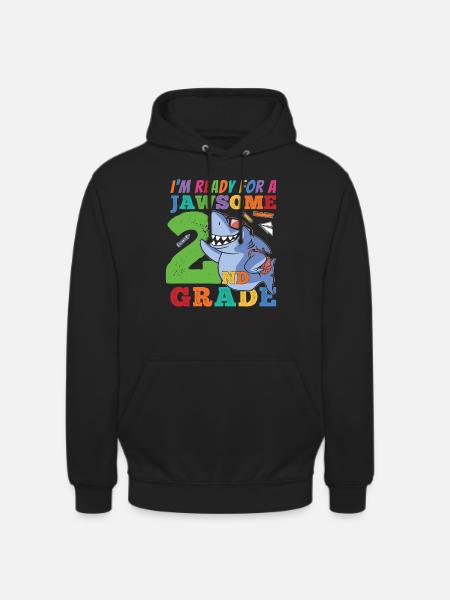 Kakkosluokkalainen mahtava takaisin kouluun -lahjaidea - Unisex-huppari - musta
