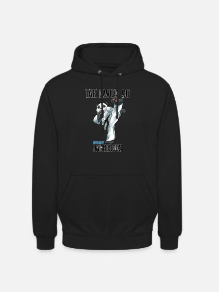 Lustiger Taekwondo Panda - Lustiger TKD - Unisex Hoodie - Schwarz
