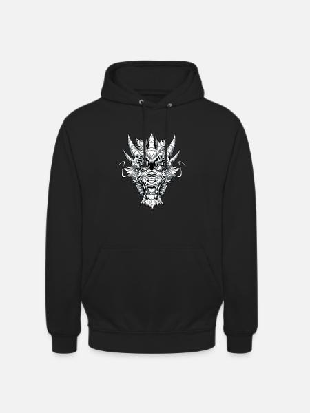 Chinesischer Drache - Fantasy Mythischer - Unisex Hoodie - Schwarz