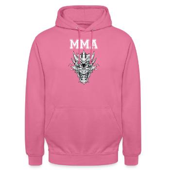 MMA Drachenkopf - Unisex Hoodie - Pink - Vorne - Alina (178cm) & Michal (187cm)