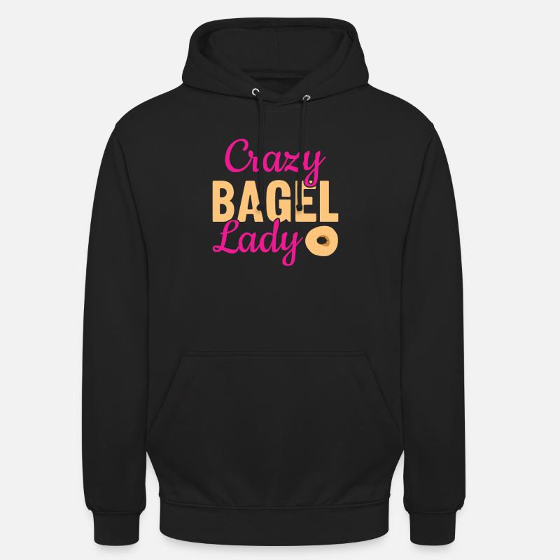 Bagel Spruch Geschenk - Unisex Hoodie - Schwarz