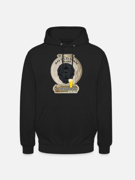 Newfoundland Dad Beer Lover - Unisex Hoodie - Schwarz