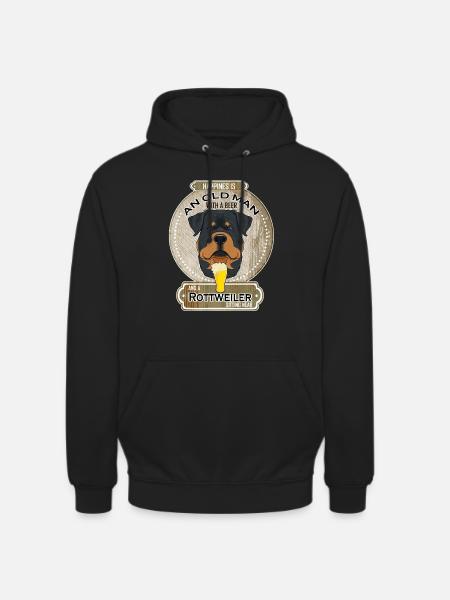 Rottweiler Dad Beer Lover - Unisex Hoodie - black