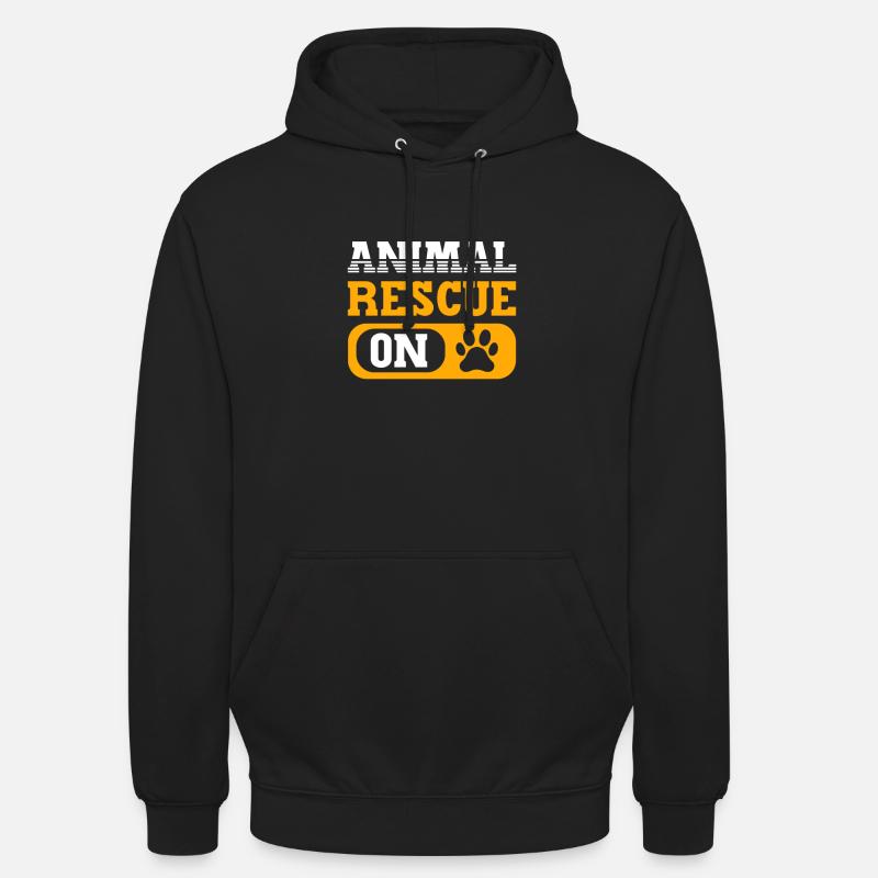 Tierrettungsmodus Ein. Aco Tierrettung - Unisex Hoodie - Schwarz
