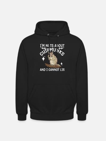 Chipmunk Rodent Gift - Unisex Hoodie - black
