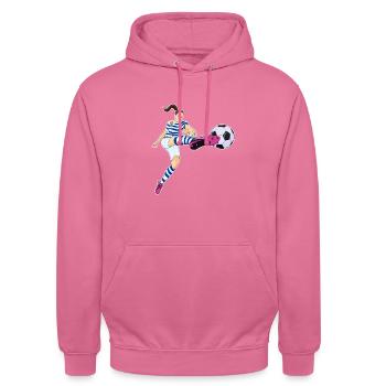 Uruguay National Soccer Team I Football Uruguay - Unisex Hoodie - Pink - Vorne - Alina (178cm) & Michal (187cm)