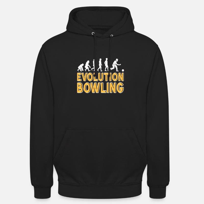 Evolution bowling - Sweat-shirt à capuche unisexe - noir