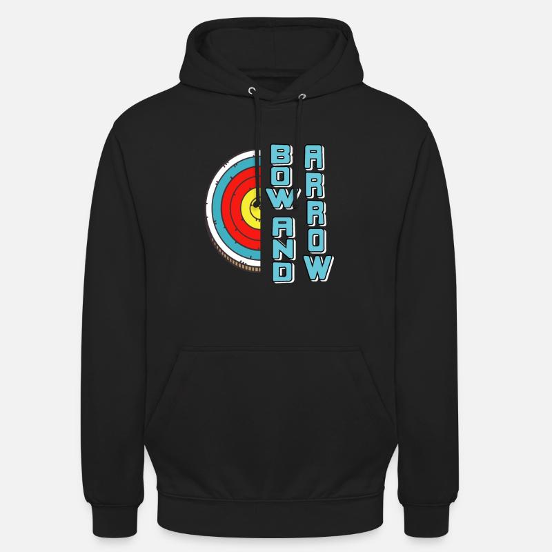 Arc et flèche - Sweat-shirt à capuche unisexe - noir