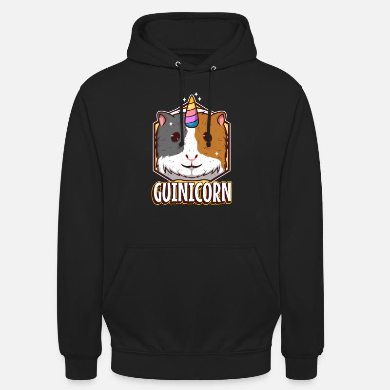 Guinicorne - Sweat-shirt à capuche unisexe - noir