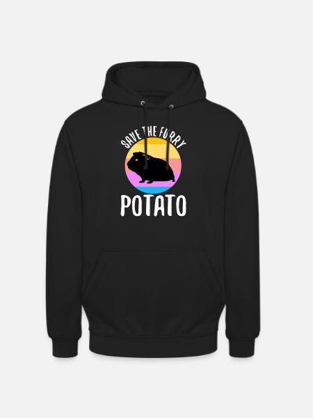Save The Furry Potato - Unisex Hoodie - Schwarz