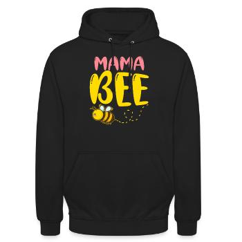 Mama Bee Apiculteur Honey Farmer Bees - Sweat-shirt à capuche unisexe - noir - Devant - Alina (178cm) & Michal (187cm)