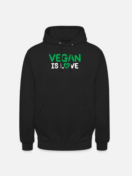 Veggie Lover Vegan Gift - Unisex Hoodie - black