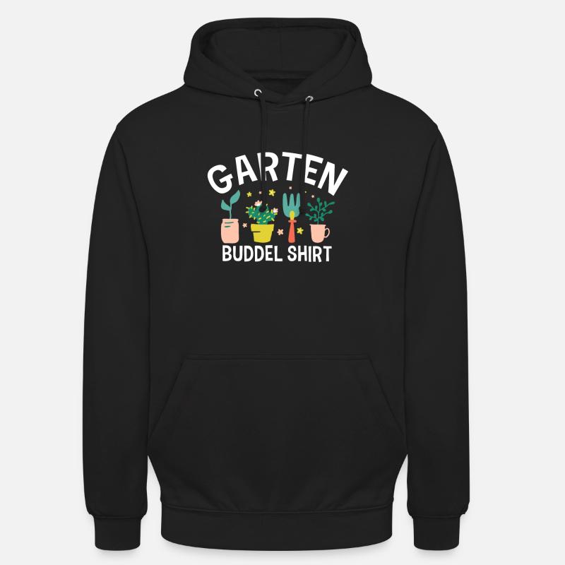 Hobbygärtner Gartenarbeit Gartenfee Garten Buddel - Unisex Hoodie - Schwarz