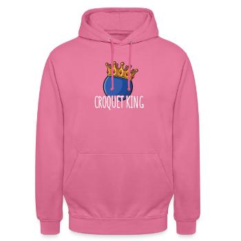 Croquet - Unisex Hoodie - pink - Front - Alina (178cm) & Michal (187cm)