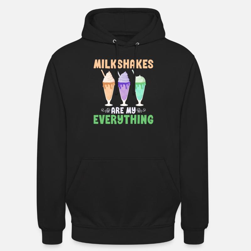 J’adore Milkshakes Milkshake Gift - Sweat-shirt à capuche unisexe - noir
