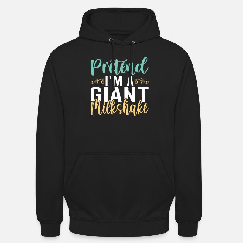 J’adore Milkshakes Milkshake Gift - Sweat-shirt à capuche unisexe - noir