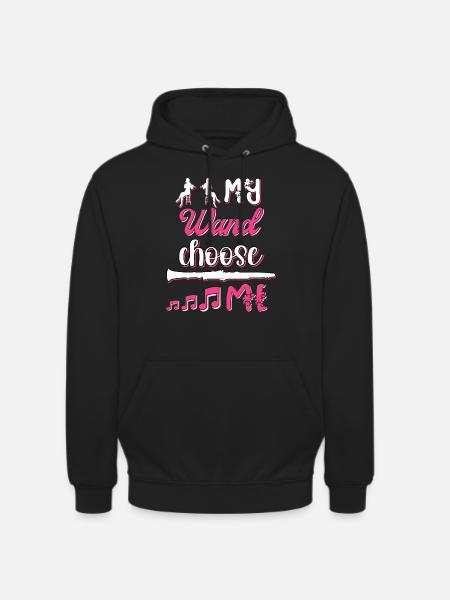 Clarinet Flute - Unisex Hoodie - black