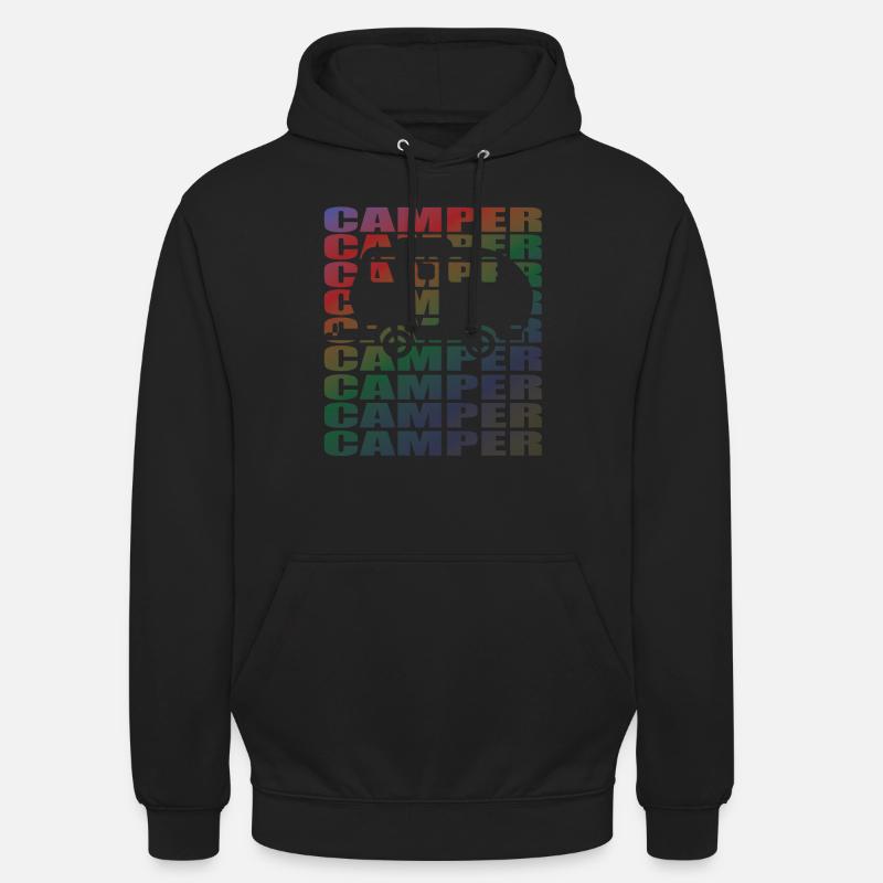 Camper Geschenkidee Camping - Unisex Hoodie - Schwarz