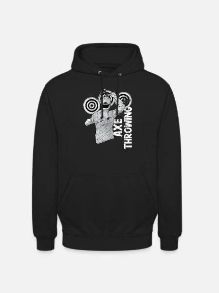 Axt Werfen - Unisex Hoodie - Schwarz
