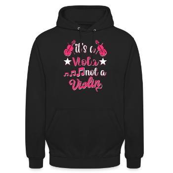 Violon Musique Violoniste Musicien - Sweat-shirt à capuche unisexe - noir - Devant - Alina (178cm) & Michal (187cm)