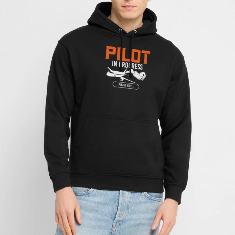 Pilot In Progress Please Wait Loading Plane Unisex Hoodie