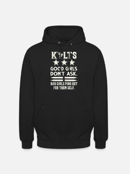 Bagpipes Kilt Scottish Beat Bagpipers - Unisex Hoodie - black
