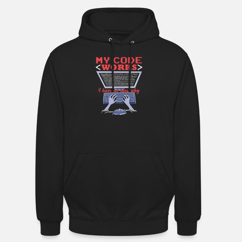 Fuuny Coder Programmierer - Unisex Hoodie - Schwarz